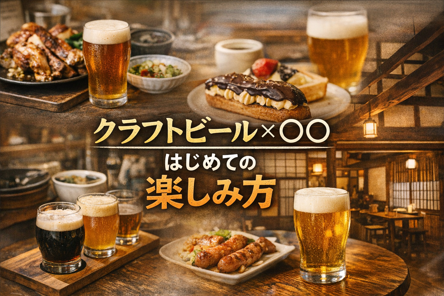 はじめてのクラフトビール案内　東京駅から1時間以内で行ける「クラフトビール×〇〇」ガイド