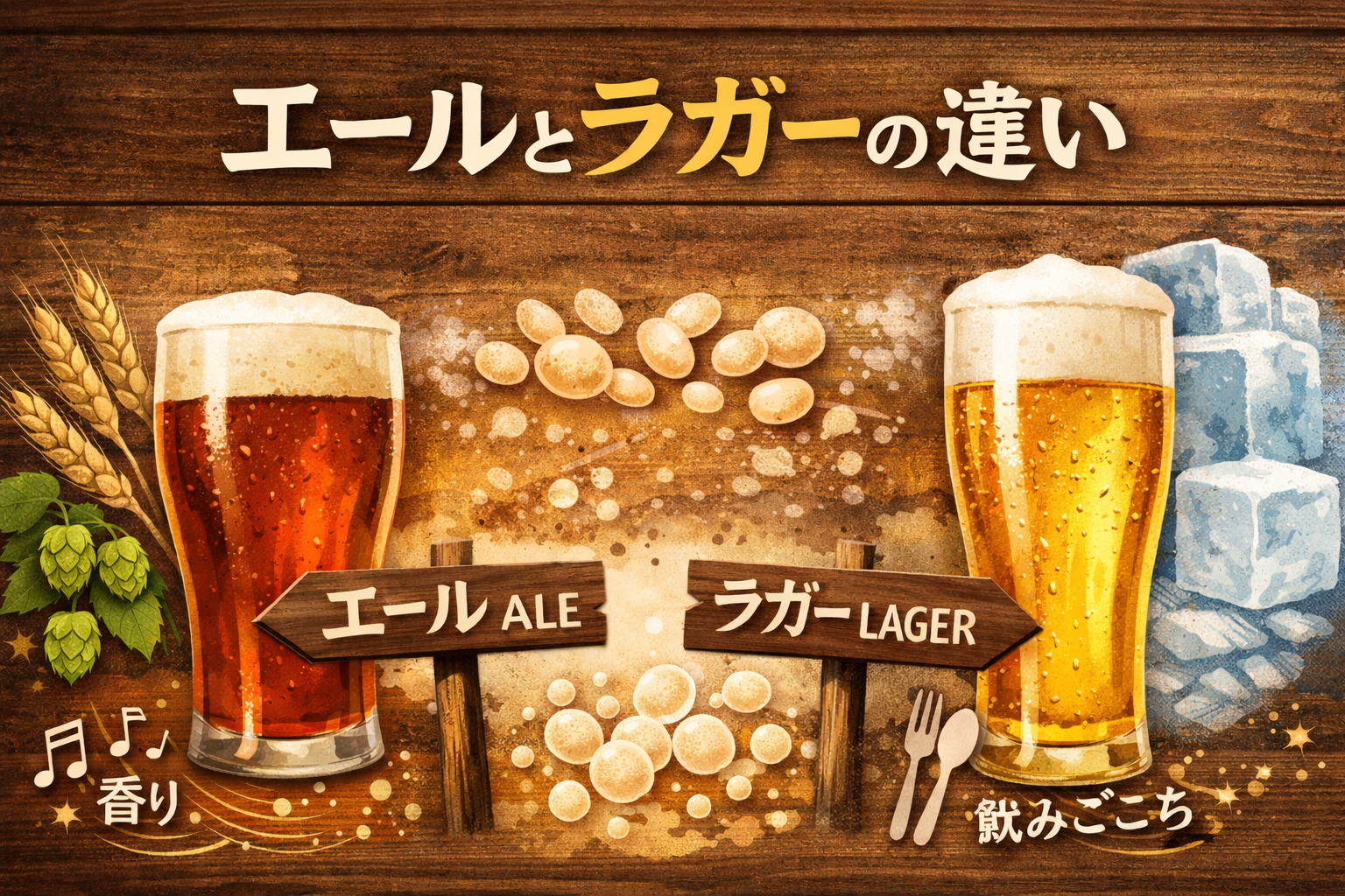 05.エールとラガーの違い― 発酵の違いから、味と好みを整理する ―