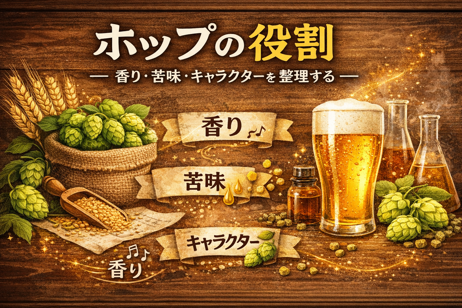 06.ホップの役割 ― 香り・苦味・キャラクターを整理する ―