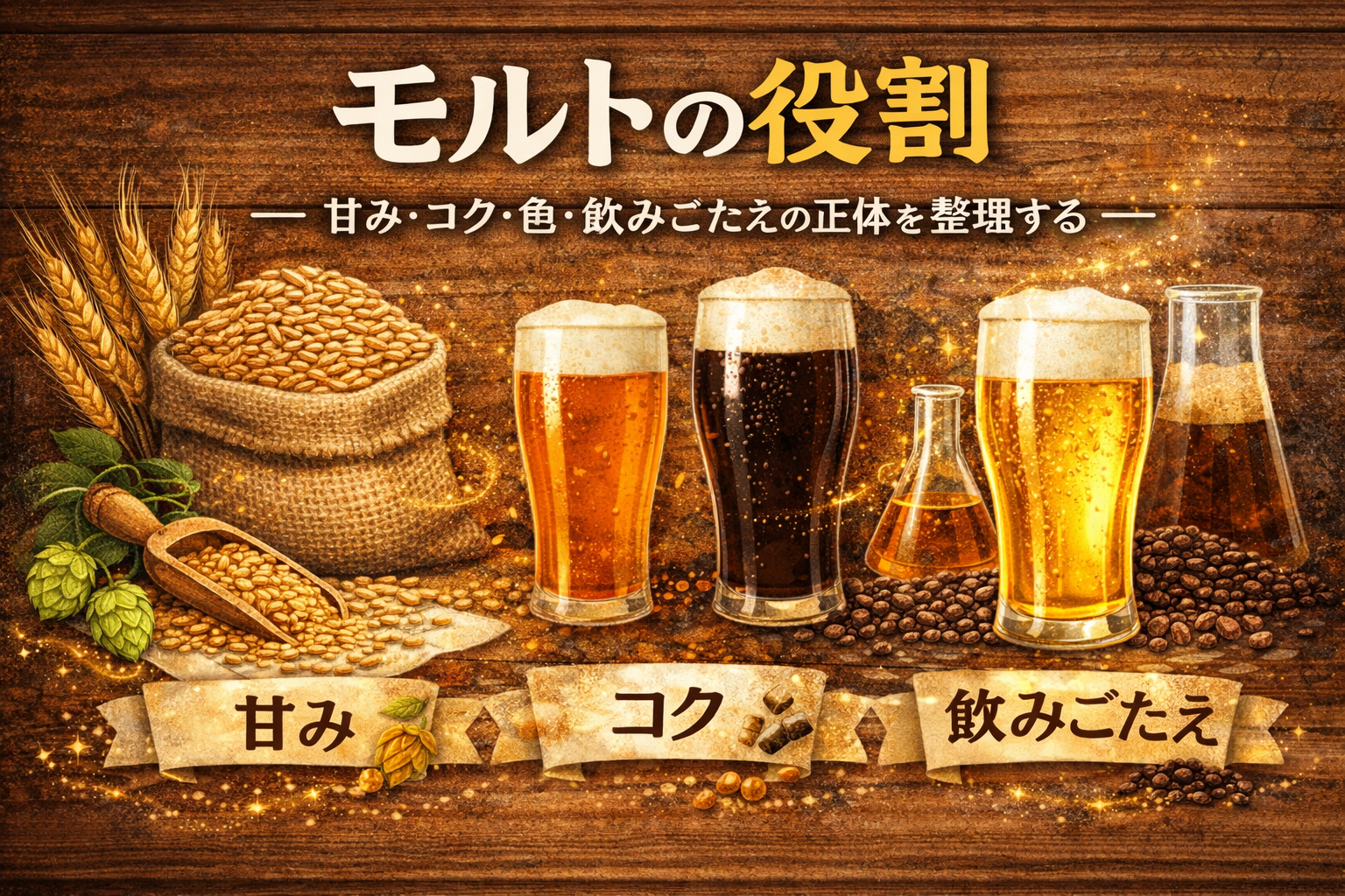 07.モルトの役割― 甘み・コク・色・飲みごたえの正体を整理する ―