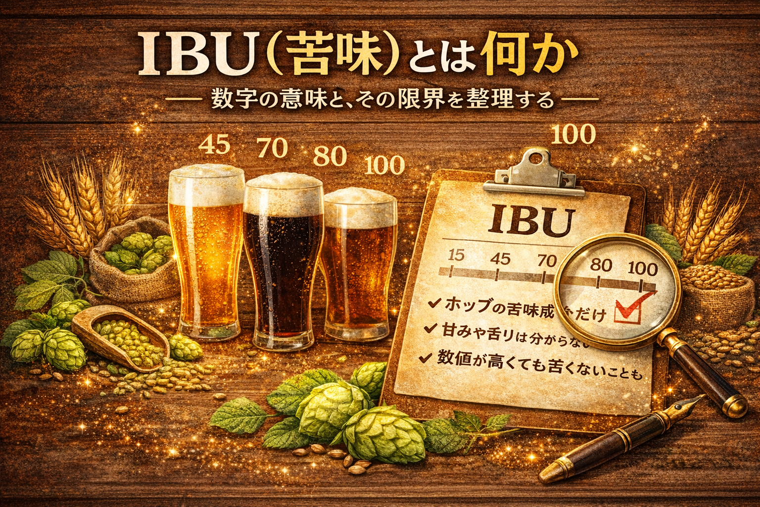 09.IBU（苦味）とは何か　― 数字の意味と、その限界を整理する ―