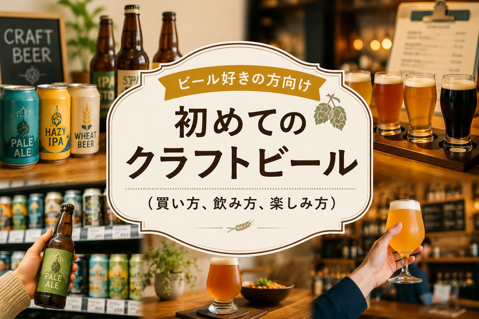 ビール好きの方向け：初めてのクラフトビール（買い方、飲み方、楽しみ方）