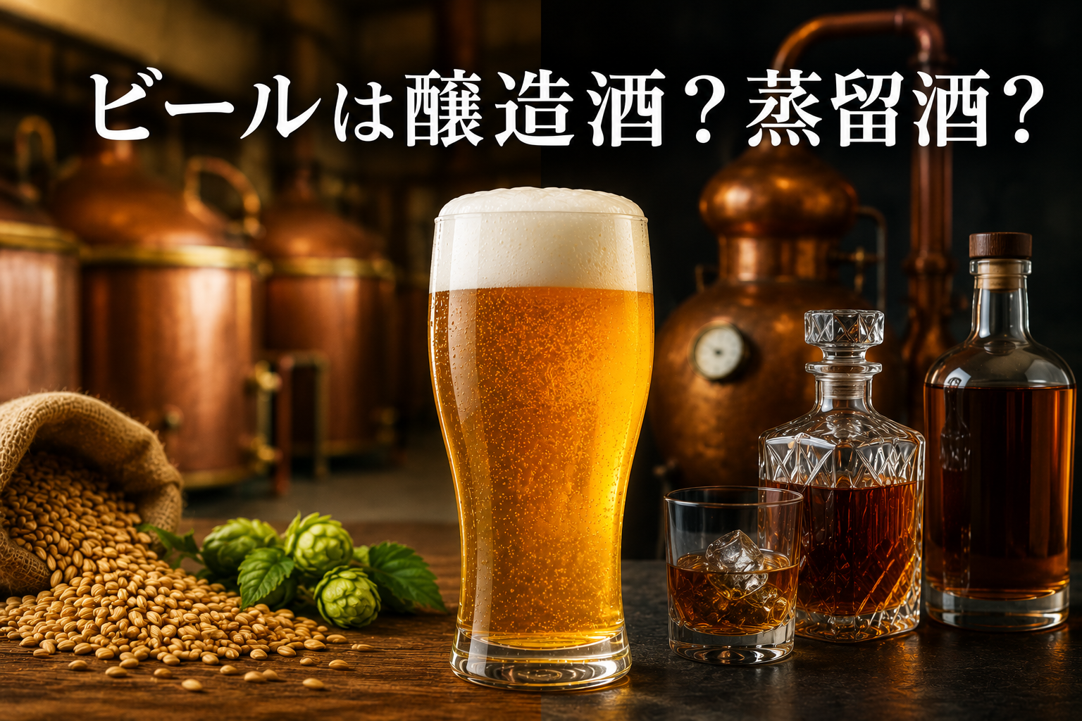 ビールは醸造酒？蒸留酒？酒の分類から読み解く【10】