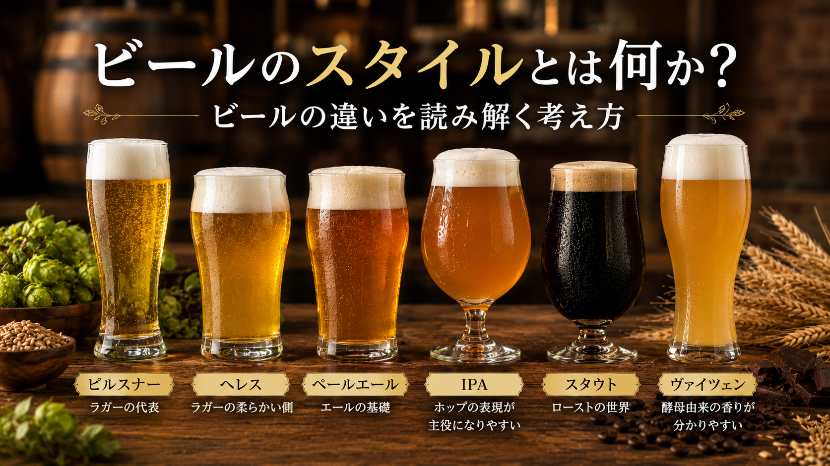 ビールのスタイルとは何か？ビールの違いを読み解く考え方【04】