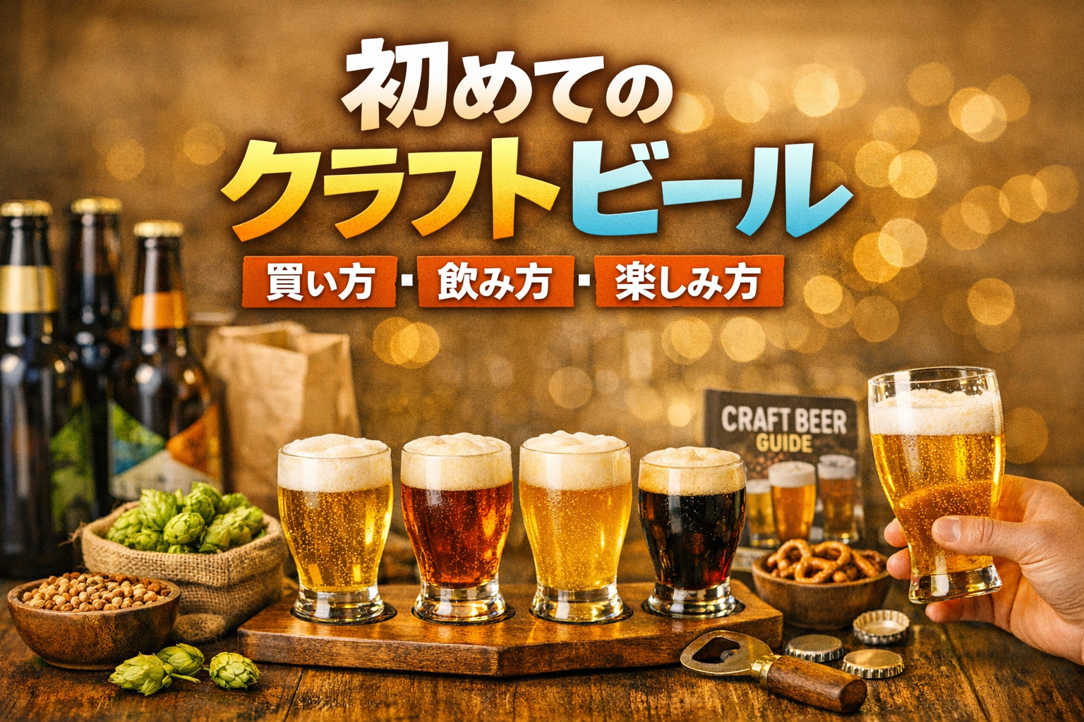 ビール好きの方向け：初めてのクラフトビール（買い方、飲み方、楽しみ方）