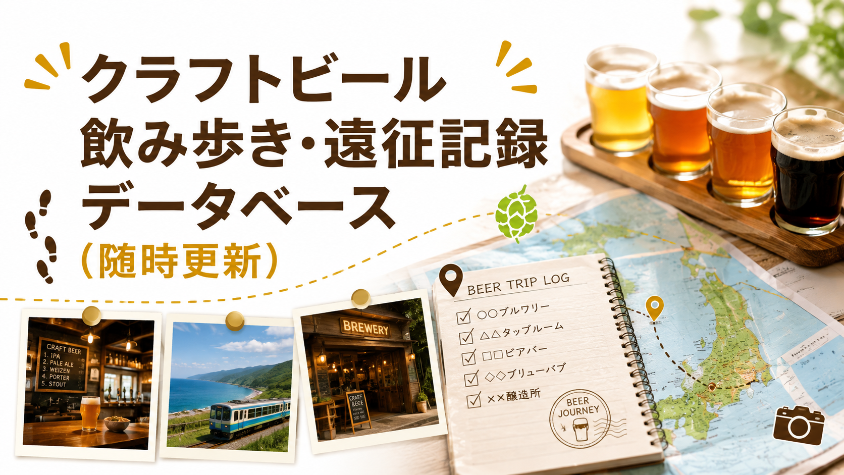 クラフトビール飲み歩き・遠征記録データベース（随時更新）