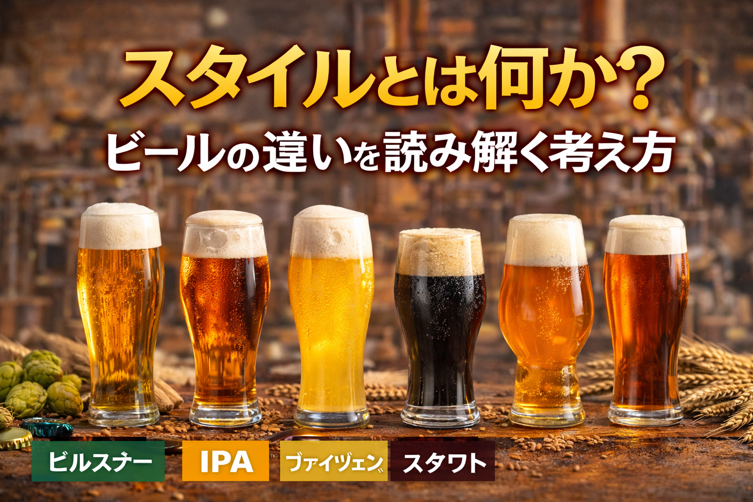 ビールのスタイルとは何か？ビールの違いを読み解く考え方【04】