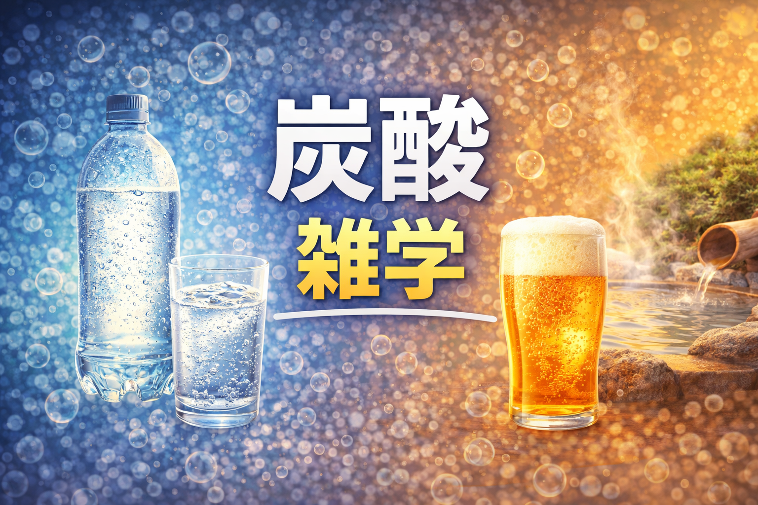 炭酸の雑学｜炭酸水・飲料・温泉まで仕組みと違いをまとめて解説【B-11-7】