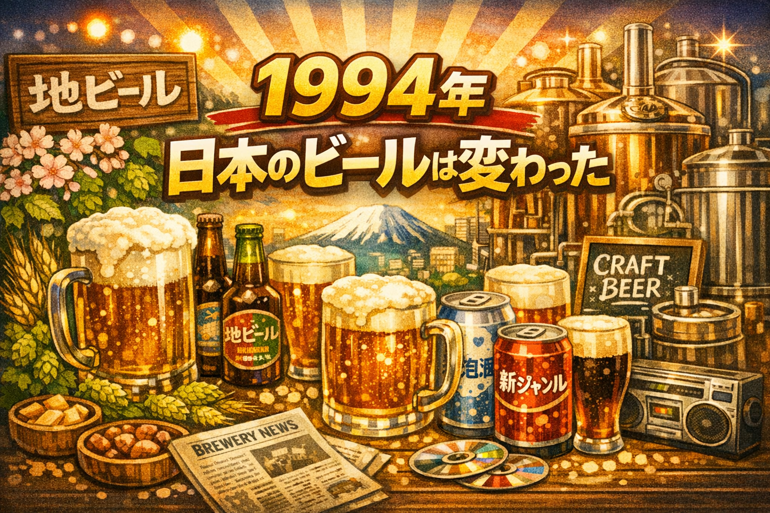 1994年、日本のビールは変わった ― 地ビール解禁と第一次地ビールブーム【18】