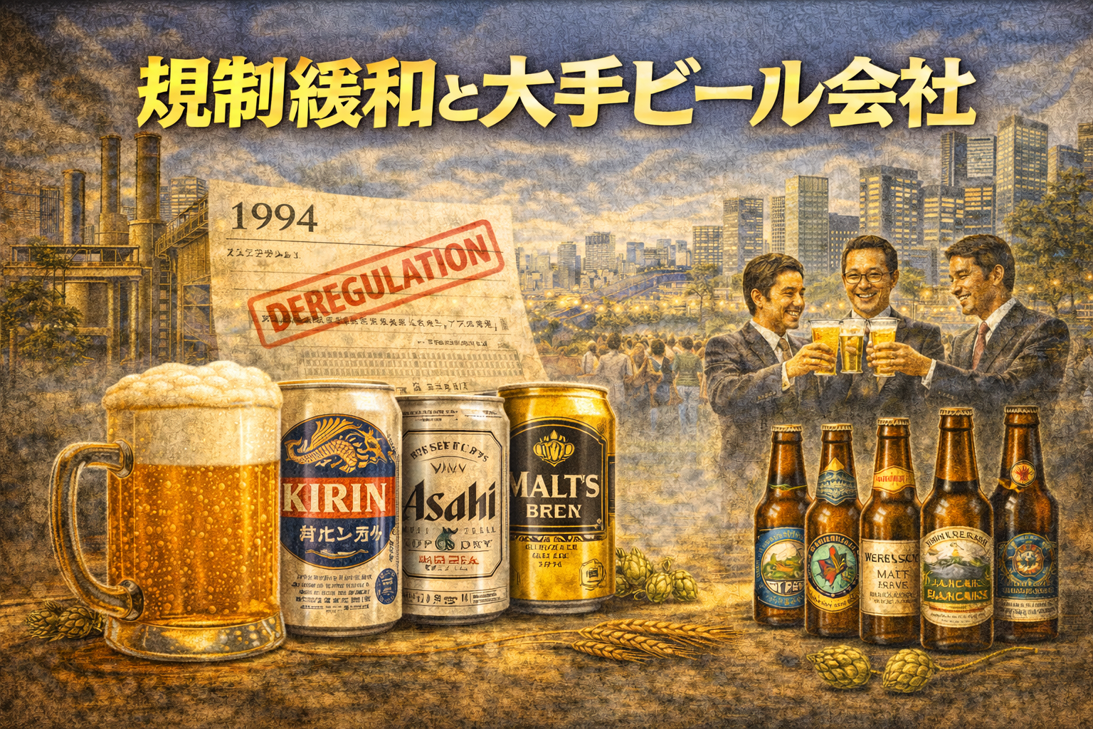 規制緩和と大手ビール会社 ― 1994年、日本のビール市場は転換点を迎えた【21-1】