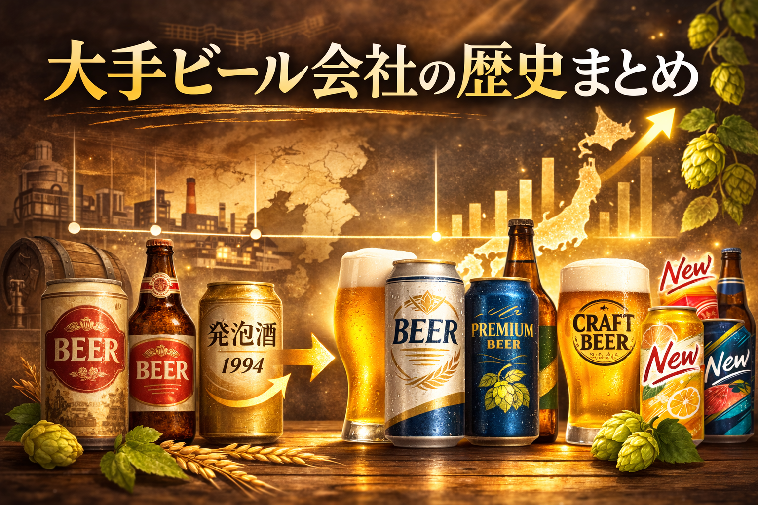 規制緩和以降　大手ビール会社の歴史まとめ（1994〜現在）― 規制緩和・発泡酒・クラフト参入、日本ビール市場の変化【21】