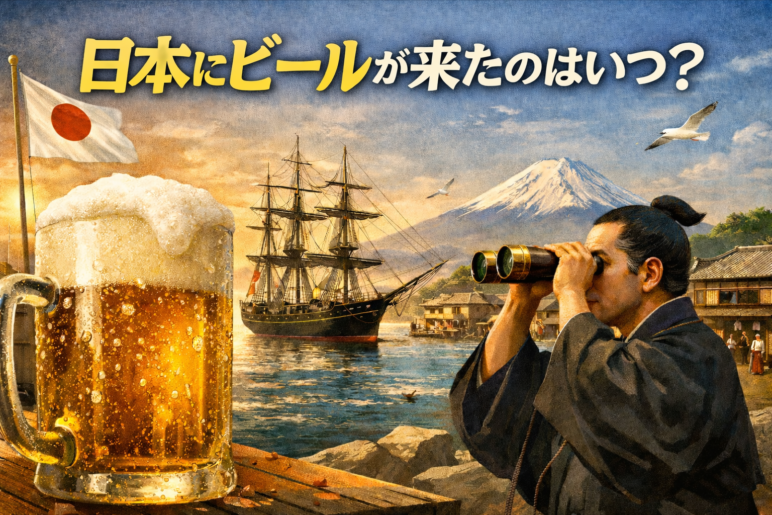 日本にビールが来たのはいつ？開国とともに始まった日本ビール文化のはじまり【15】