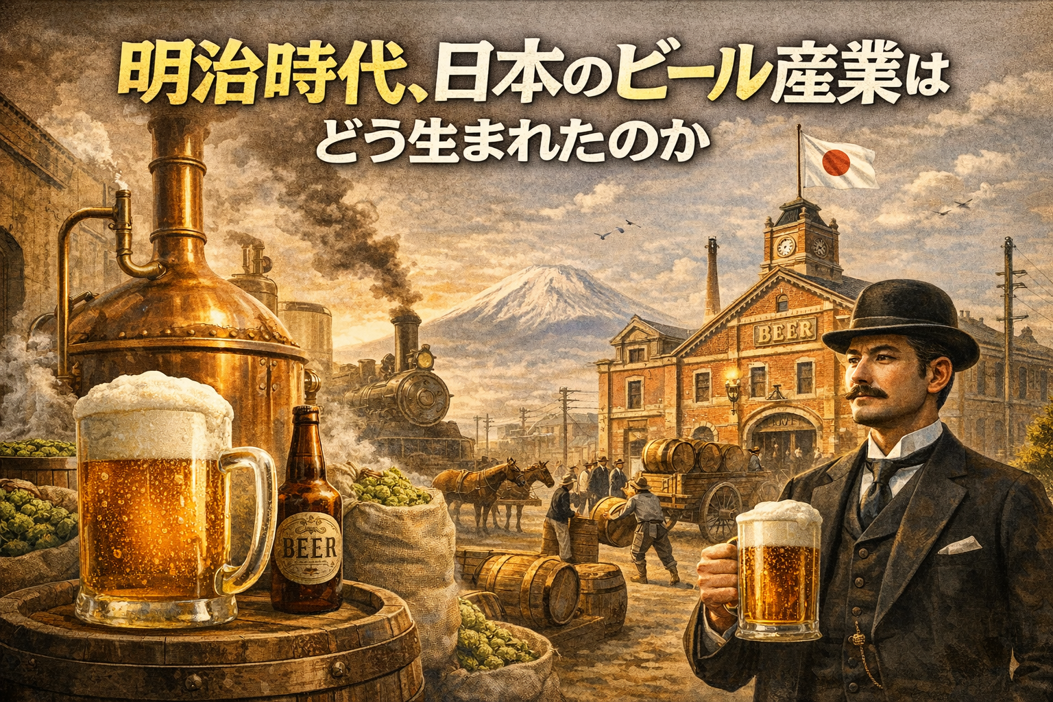 明治時代、日本のビール産業はどう生まれたのか ― キリン・サッポロ・ヱビスの誕生【16】