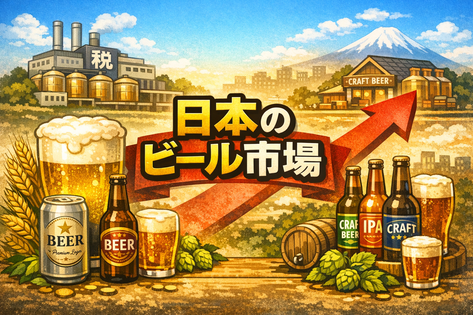 日本のビール市場構造　― 大手メーカーとクラフトビールが共存する市場の仕組み【22-7】