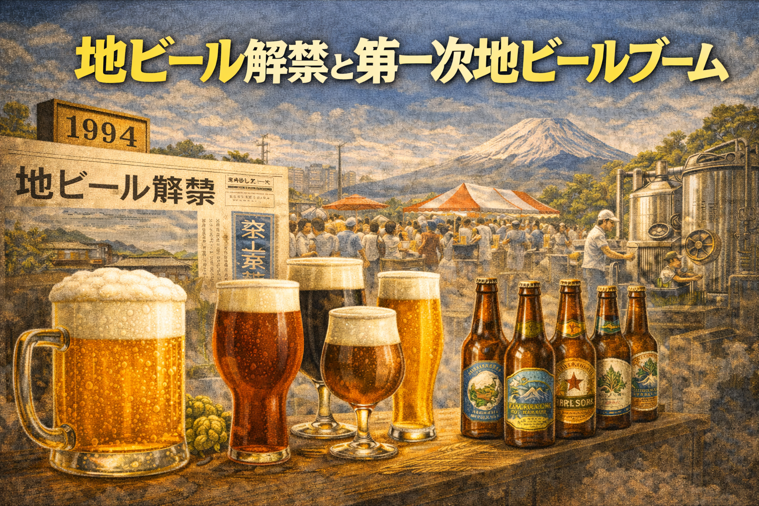地ビール解禁と第一次地ビールブーム ― 1994年、日本のビールは変わった【20-2】