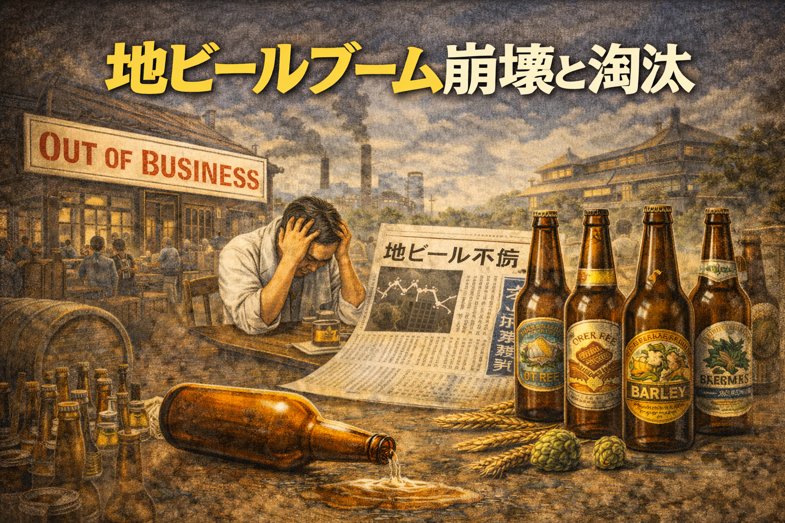 地ビールブーム崩壊と淘汰 ― 日本クラフトビールが本当の成長を始める前の調整期【20-3】
