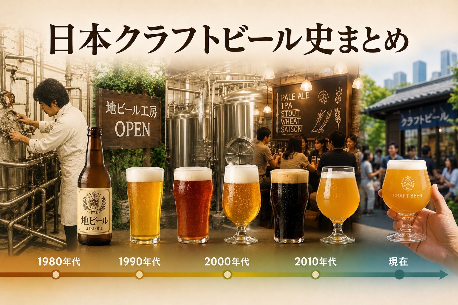 日本クラフトビール史まとめ（1980〜現在）― 地ビールからクラフトビールへ、日本ビール文化の変化【20】
