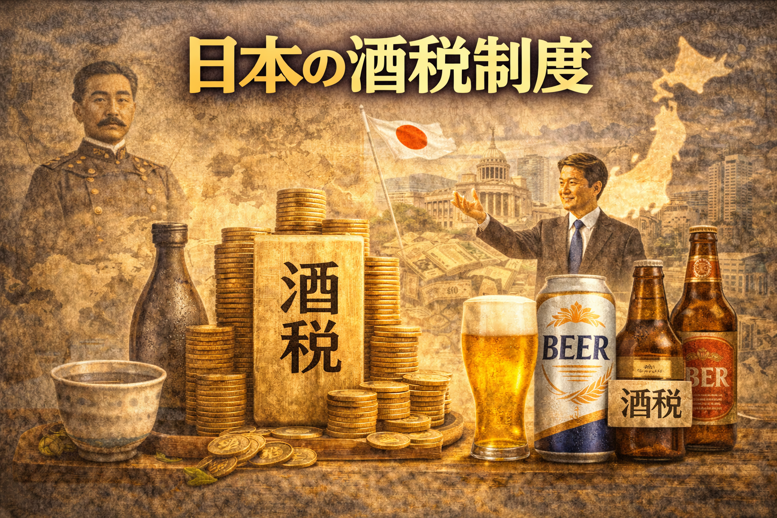 日本の酒税制度はどう作られてきたのか ― 国家財政とともに変化してきたお酒の税金の歴史【22-1】