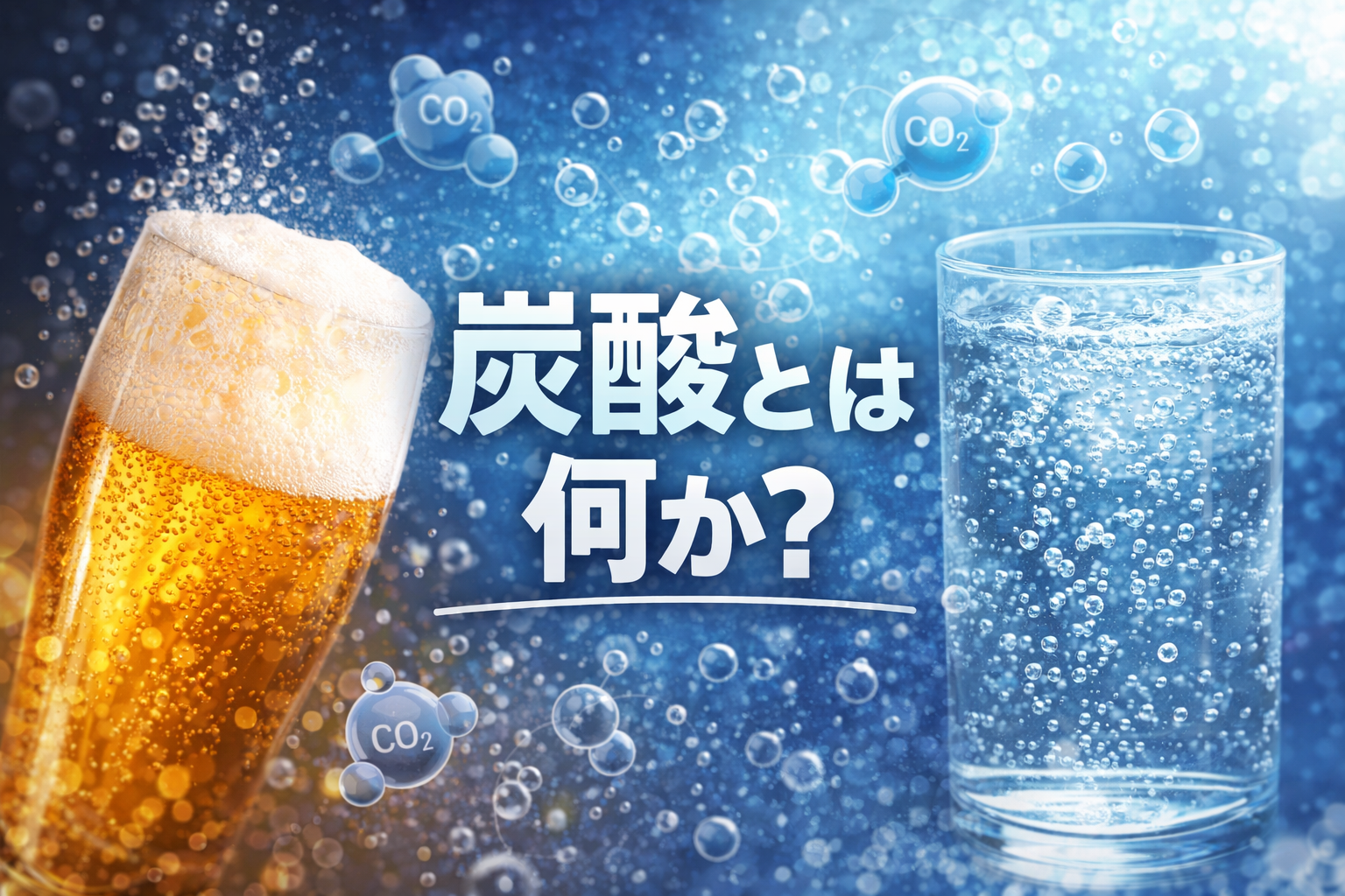 炭酸とは何か？シュワシュワの正体と刺激の仕組みをわかりやすく解説【B-11-3】