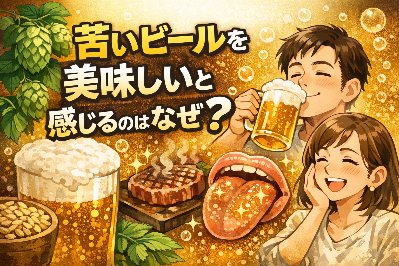 苦いビールを美味しいと感じるのはなぜ？苦味が“うまい”になる理由を解説【51-2】