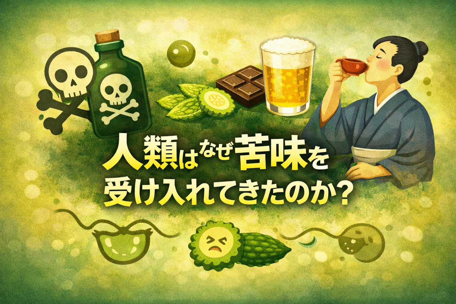 人類はなぜ苦味を受け入れてきたのか？毒・文化・嗜好から読み解く苦味の意味【9-5】