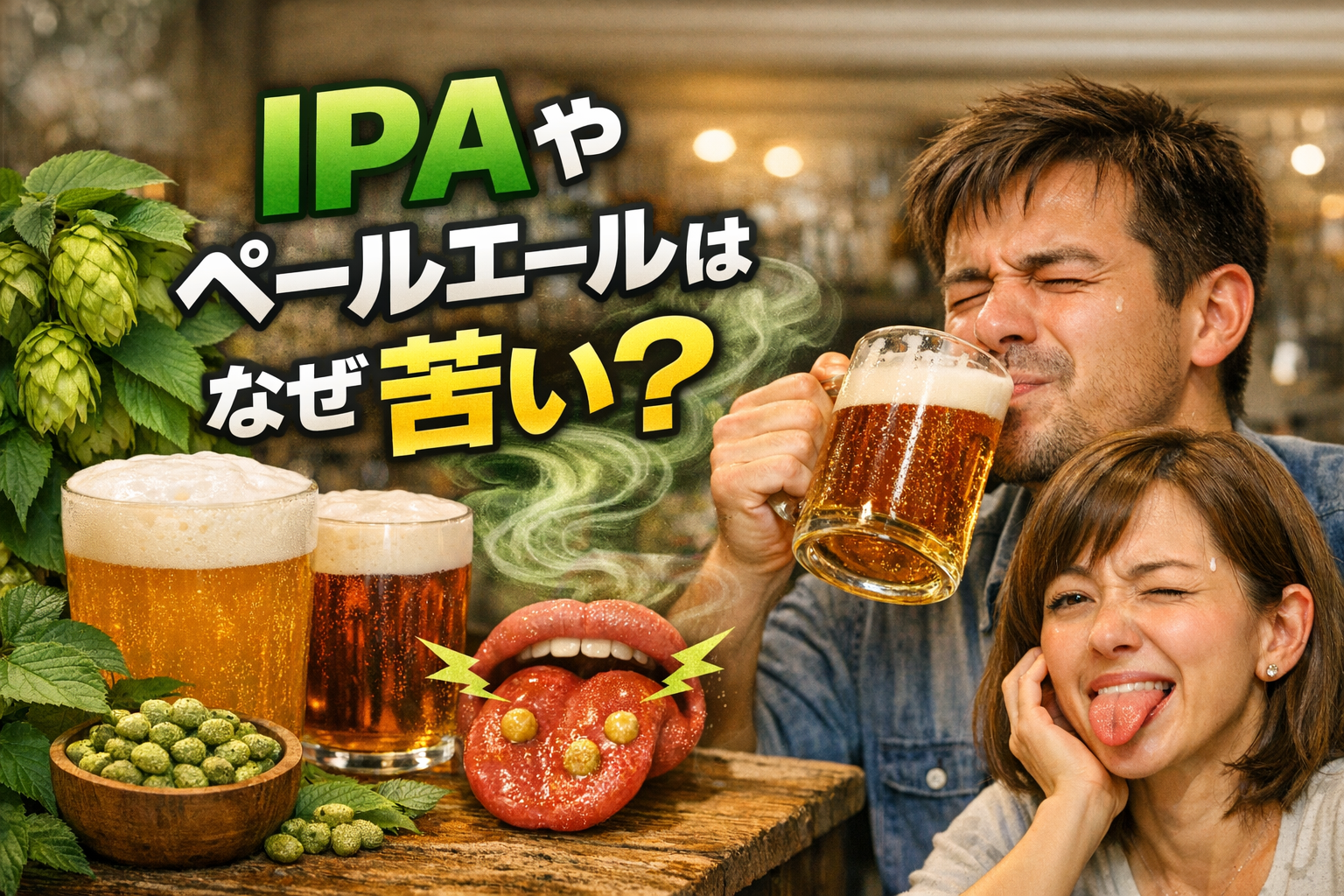 IPAやペールエールはなぜ苦い？苦さの理由と楽しみ方をわかりやすく解説【51-3】