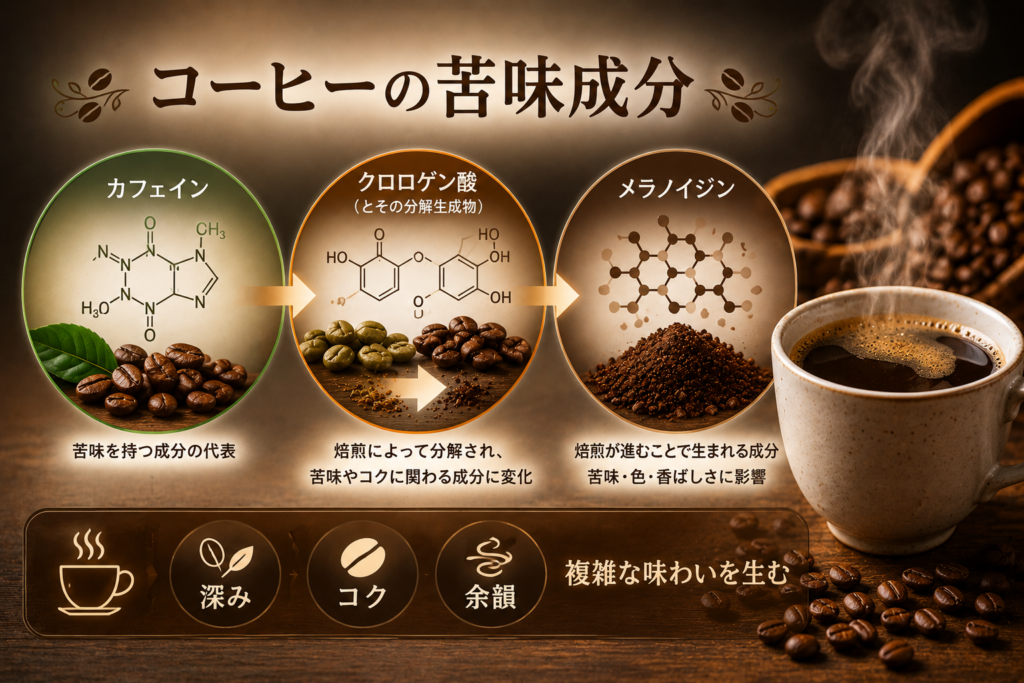コーヒーの苦み成分画像
