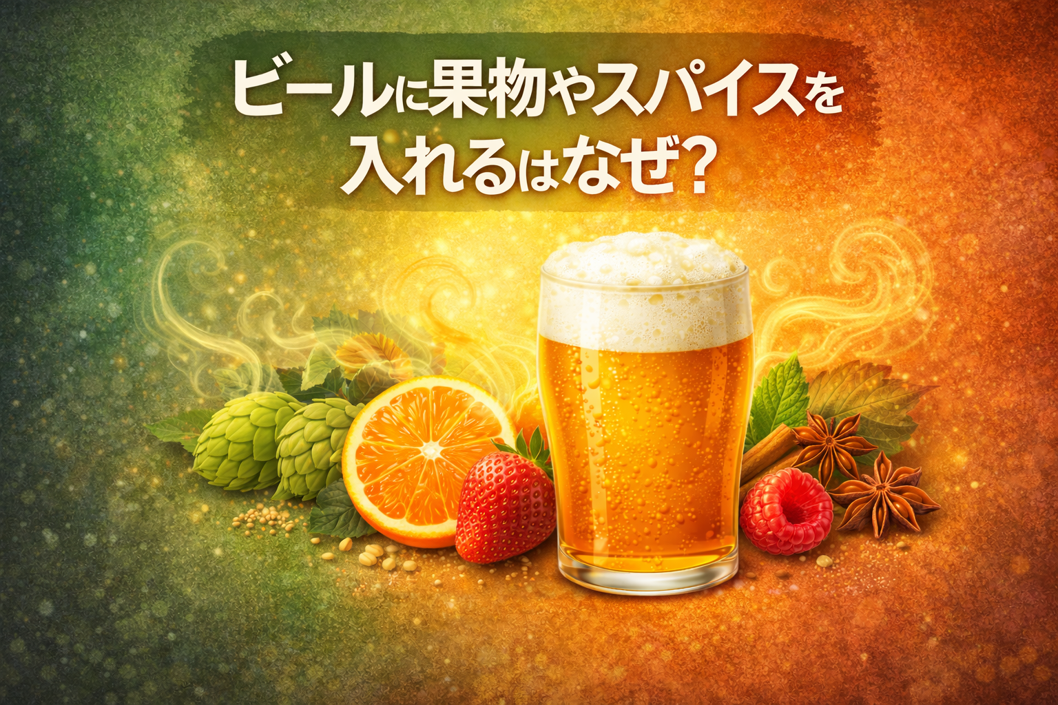 ビールに副原料として果物やスパイスを入れるのはなぜ？香りと個性の仕組み【B-12-4】