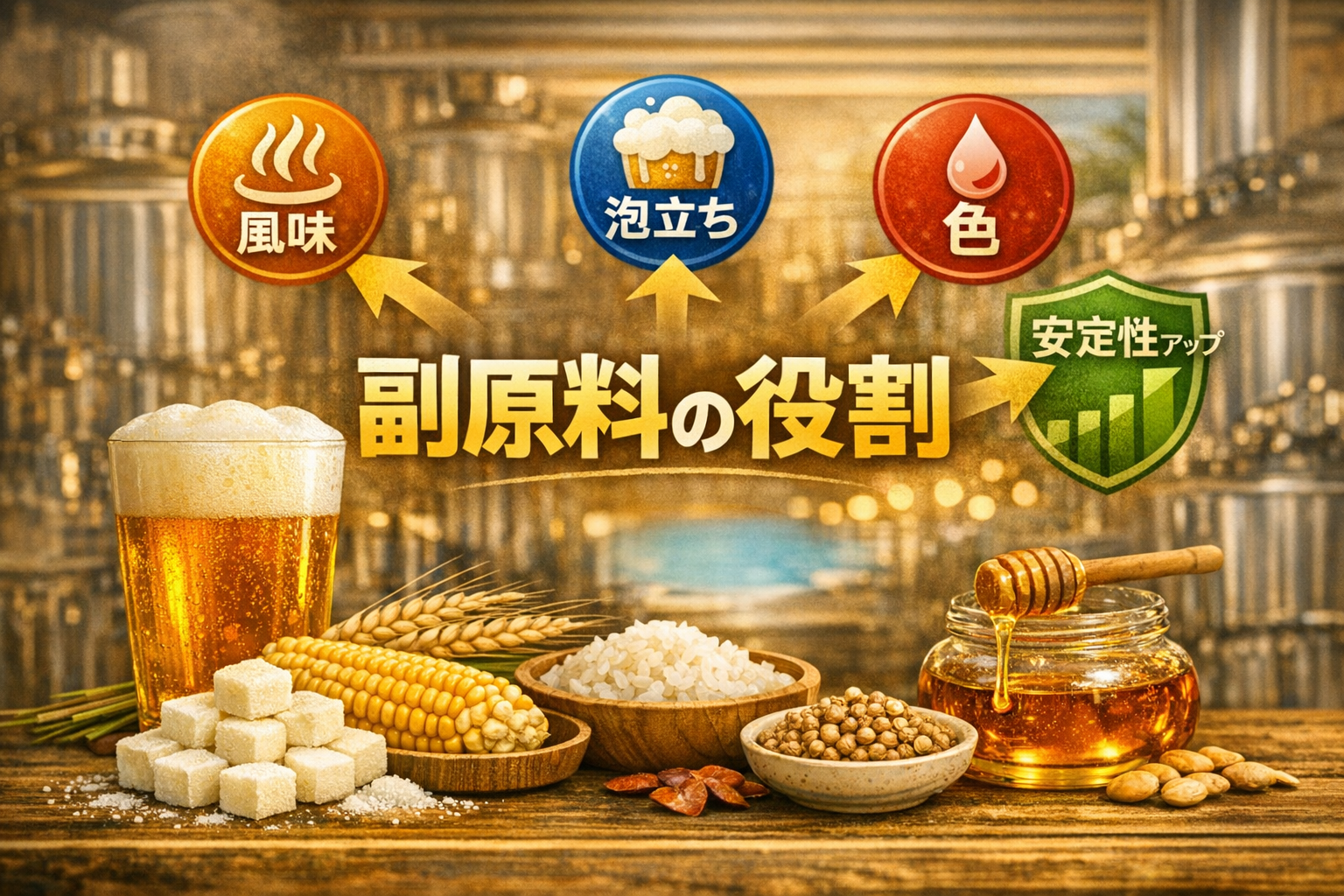 副原料は1つの役割だけではない？複数の働きを持つ仕組みを整理【B-12-7】