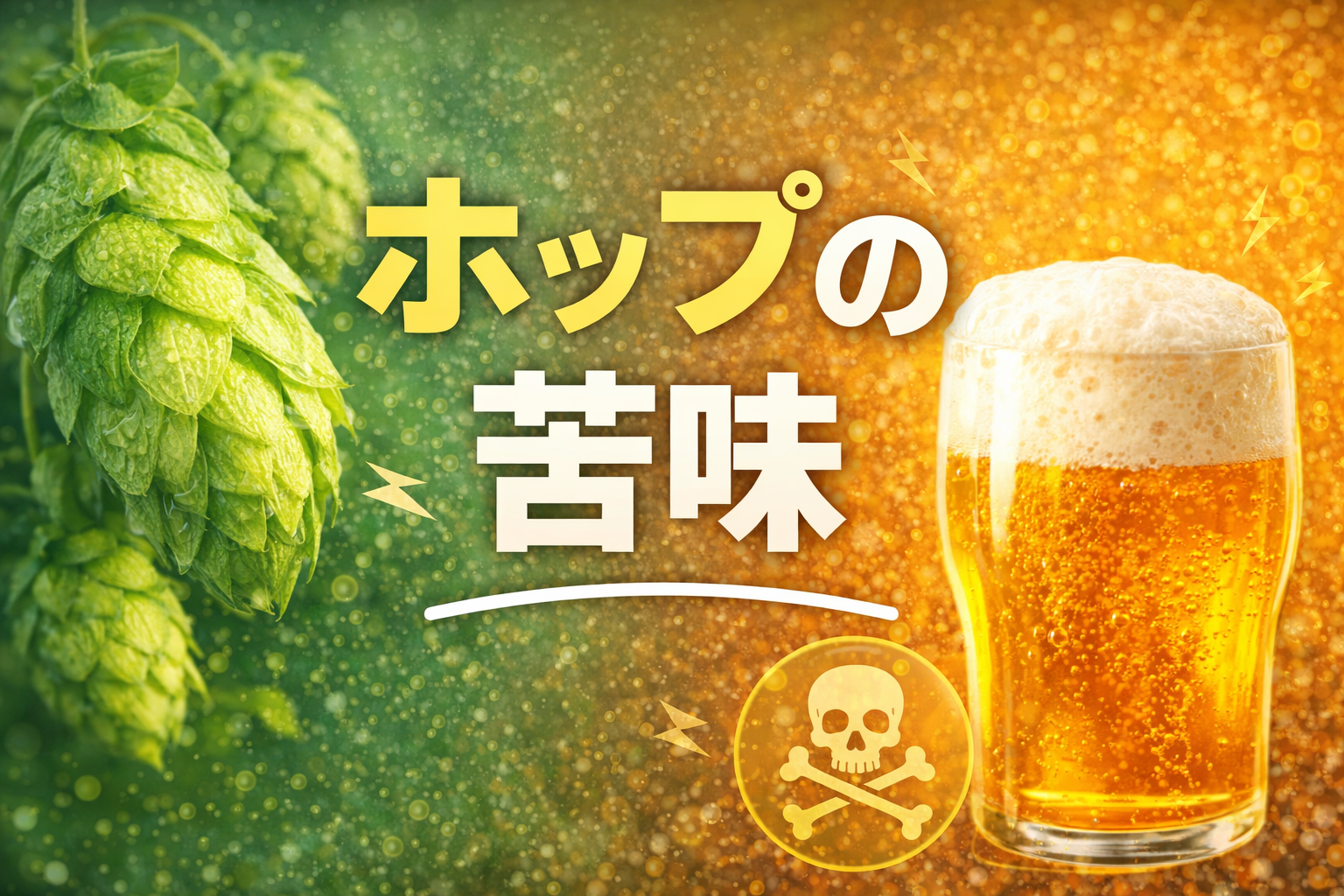 ビールのホップの苦味とは？ホップ由来の苦味の特徴と感じ方を整理【06-3】