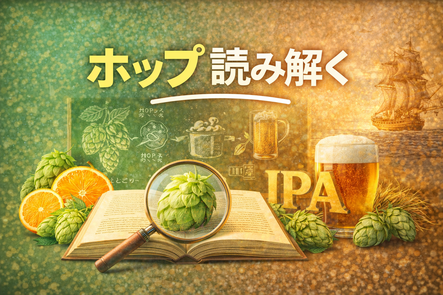 ビールのホップを読み解く ― 香り・苦味・使い方・文化まで全体像を整理 ―【06-0】