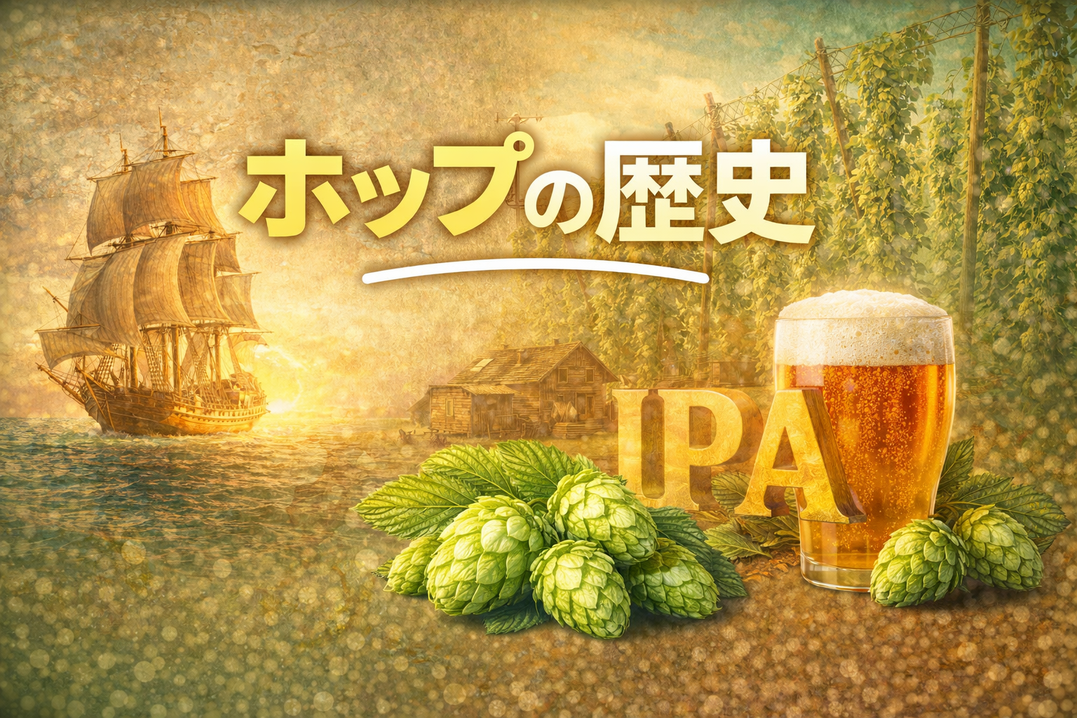 ビールのホップの歴史とは？IPAの誕生とホップ文化の変化を解説【06-8】