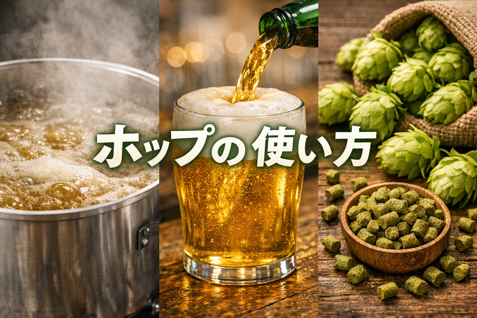 ビールのホップの使い方で何が変わる？煮沸・後入れ・ドライホップの違い【06-5】