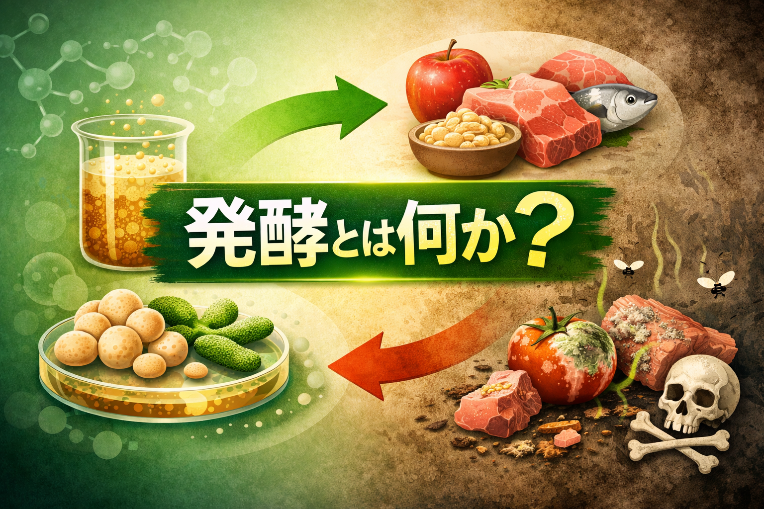 発酵とは何か？仕組み・微生物・腐敗との違いをわかりやすく解説【03-1】
