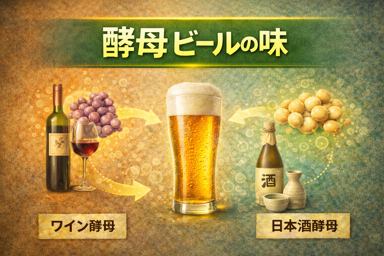 酵母でビールの味は変わる？ワイン酵母・日本酒酵母との違いを解説【03-7】
