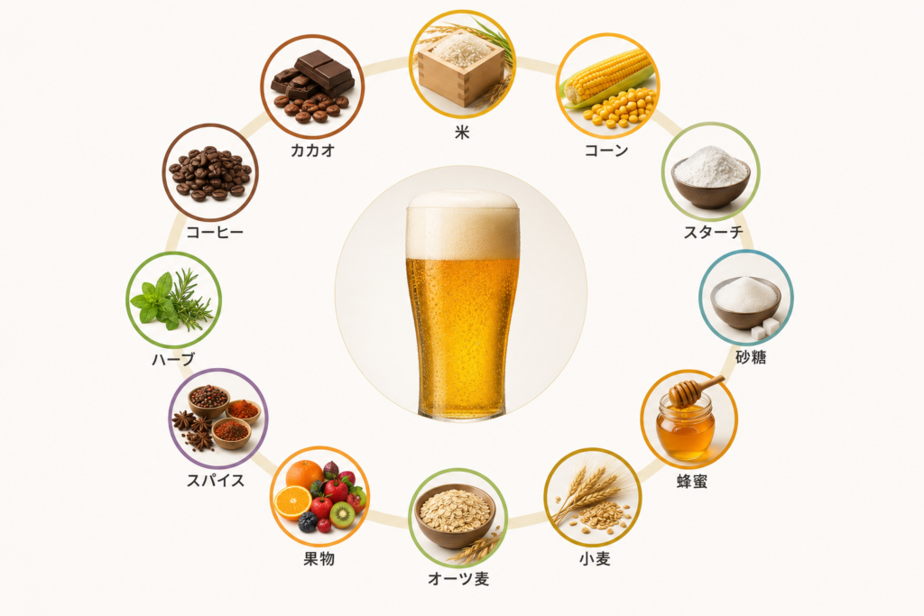 ビールの副原料のイメージ画像
