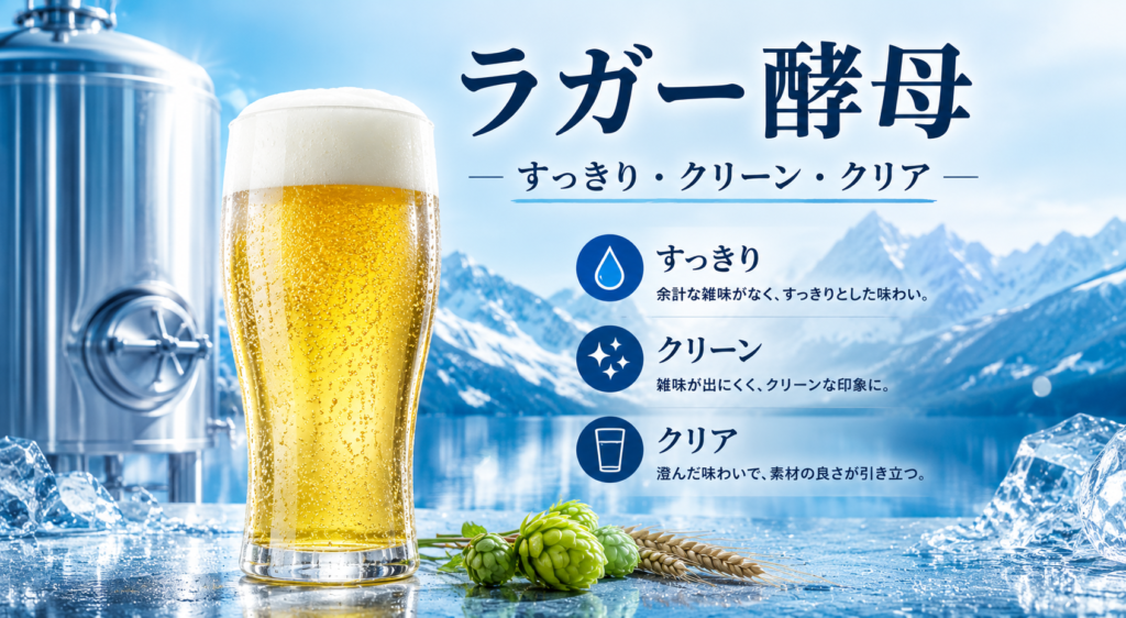 ラガー酵母ビールのイメージ画像