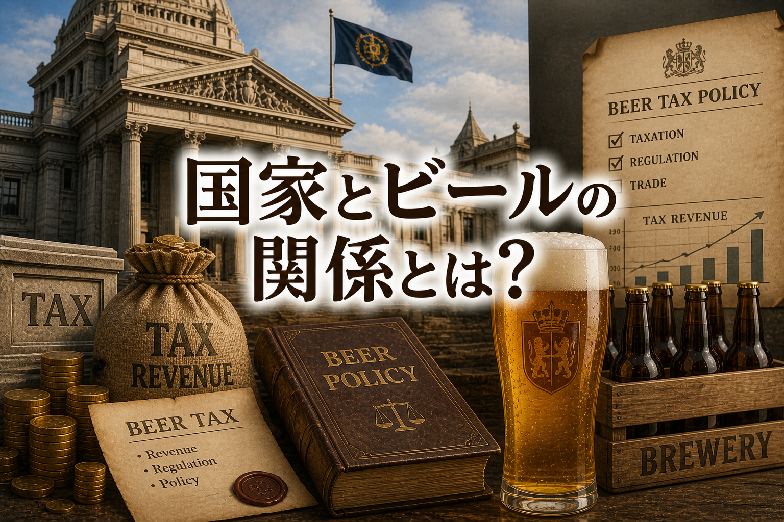 国家とビールの関係とは?税収・政策・経済とのつながりを読み解く【E-1-08】