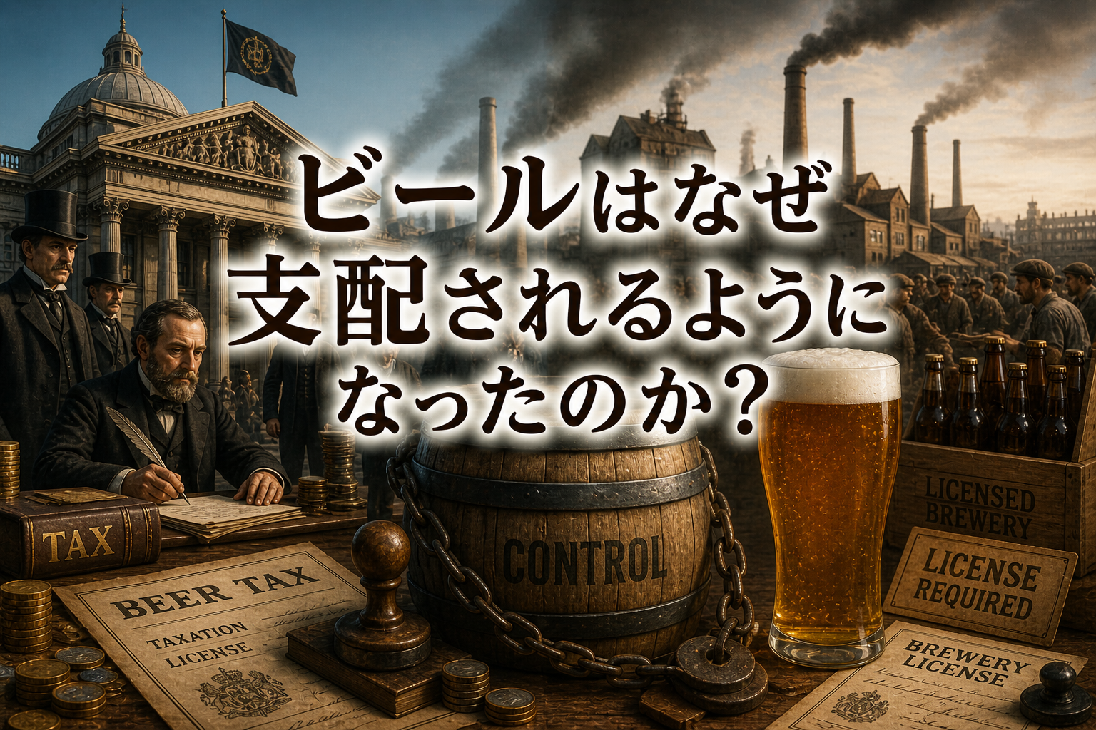 ビールはなぜ支配されるようになったのか?税・利権・経済との関係を読み解く【E-1-06】