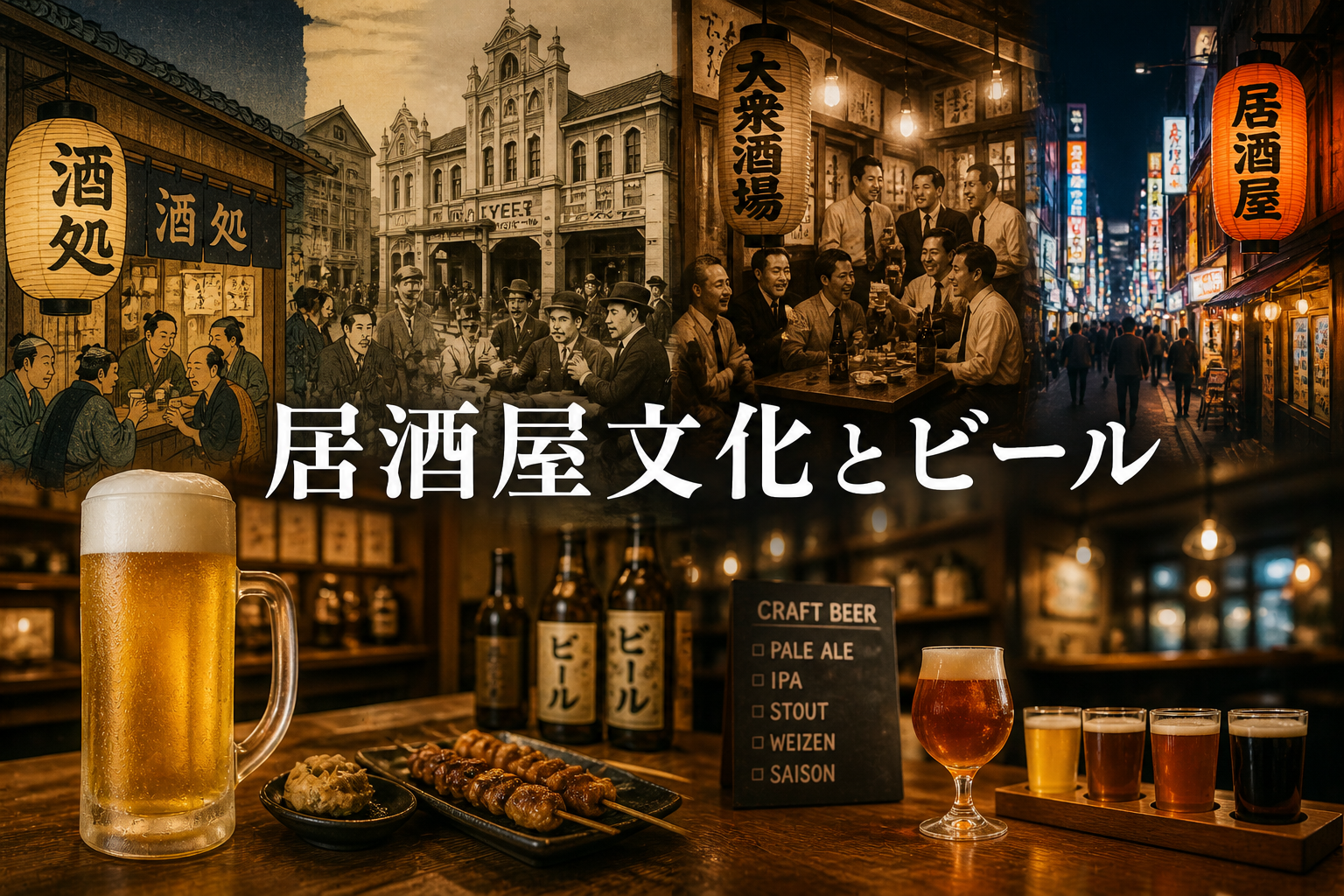 居酒屋文化とビールを読み解く ― 日本人はどこで、なぜ飲んできたのか ―【E-2-0】