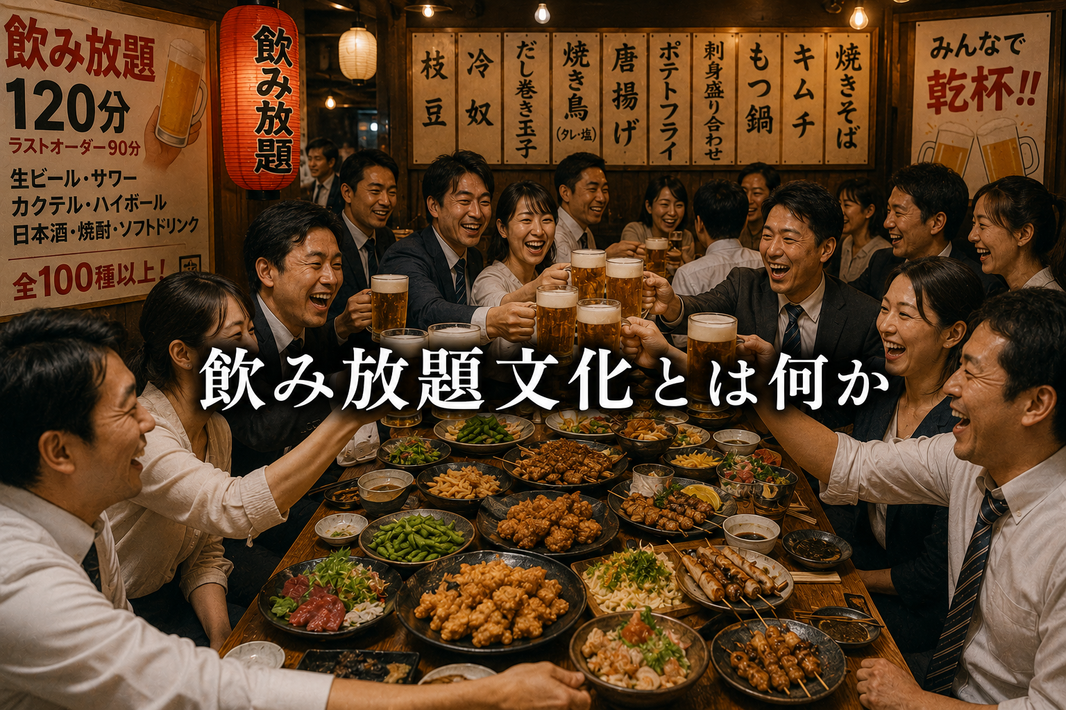 飲み放題文化とは何か?日本独自の飲酒スタイルを読み解く【E-2-06】