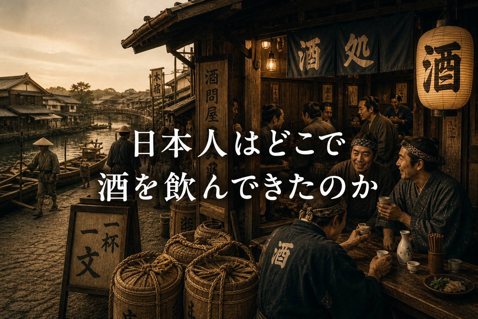 日本人はどこで酒を飲んできたのか?居酒屋文化の始まりを読み解く【E-2-01】