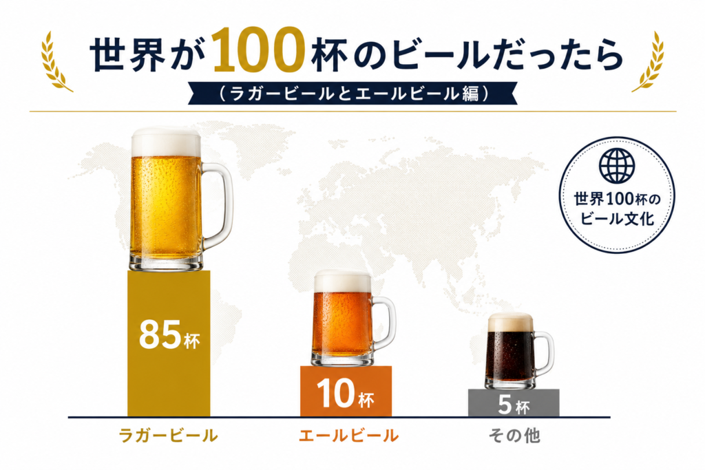 世界のビール比率図解