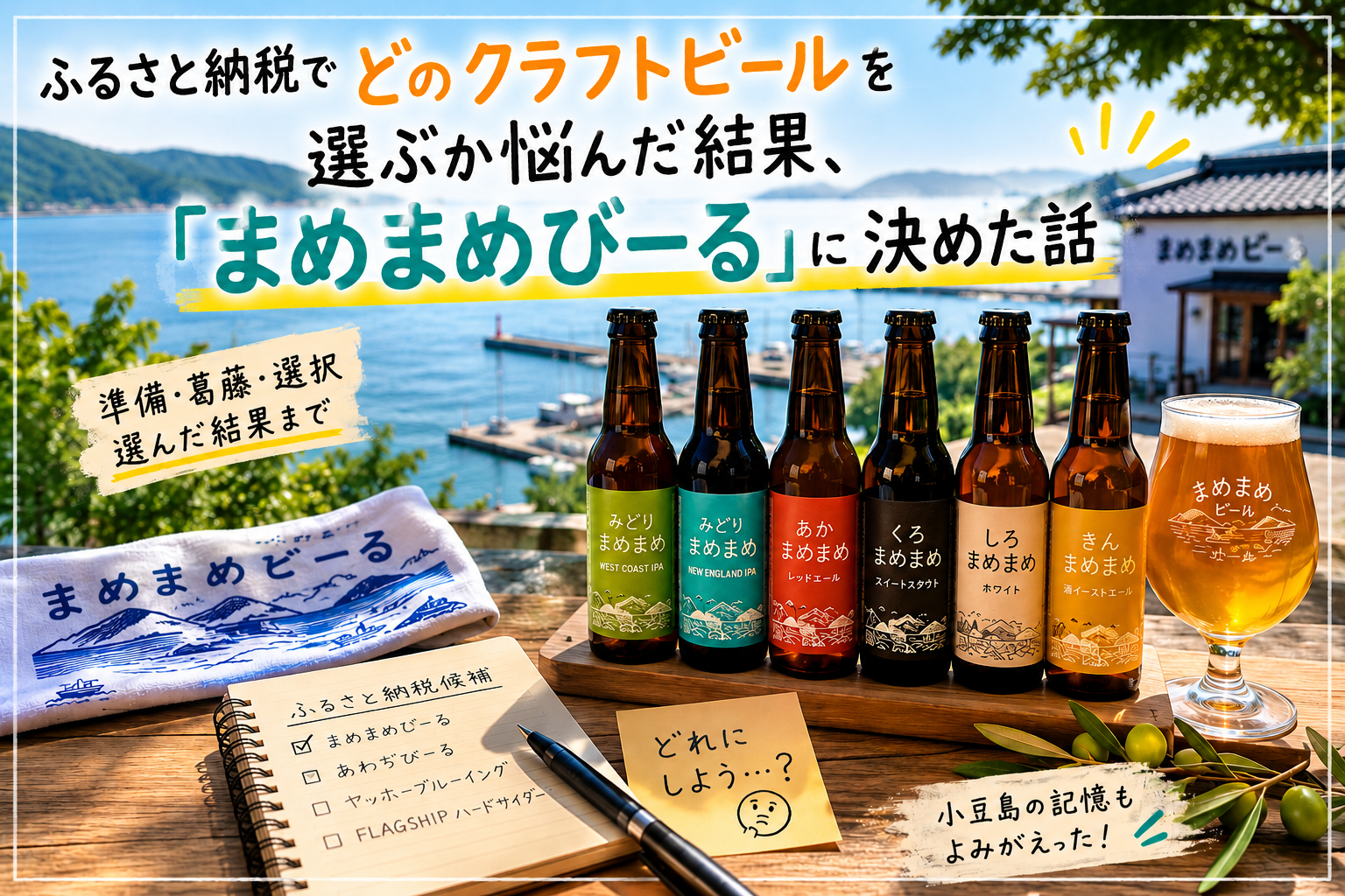ふるさと納税でどのクラフトビールを選ぶか悩んだ結果、「まめまめびーる」に決めた話